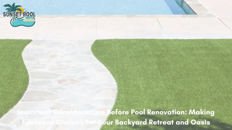 Pool Installation and Renovation