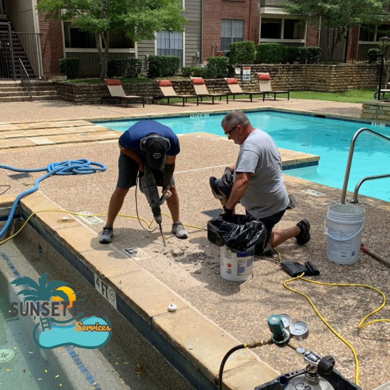 A side-by-side comparison of DIY pool repair tools and professional equipment for fixing pool cracks.